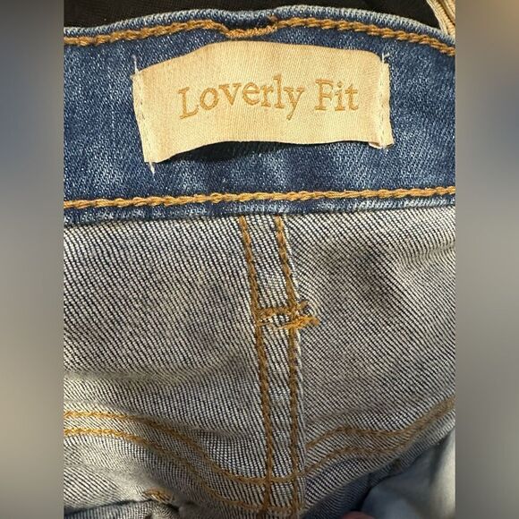 Loverly Fit distressed destroyed High Rise Denim Jeans size medium - Picture 3 of 5